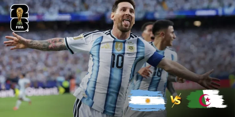 Lionel Messi hat trick vs Algeria